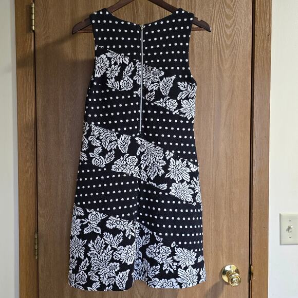 Anthropologie Maeve Effemy Floral Polka Dot Jacquard Shift Dress. - Picture 3 of 13